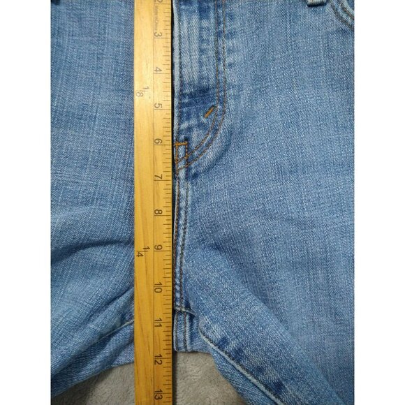 Levis 515 Jeans Womens 14 Short Blue Denim Boot Cut Stretch High Rise Western - Picture 4 of 9